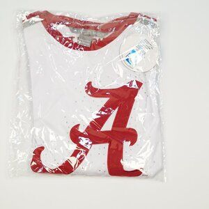 Alabama Stripe Sleeve Women's Logo top